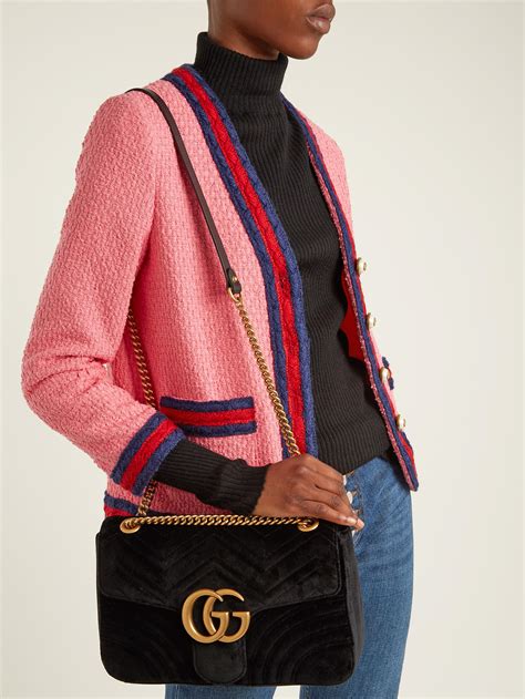 gucci crossbody velvet bag|genuine gucci crossbody bags.